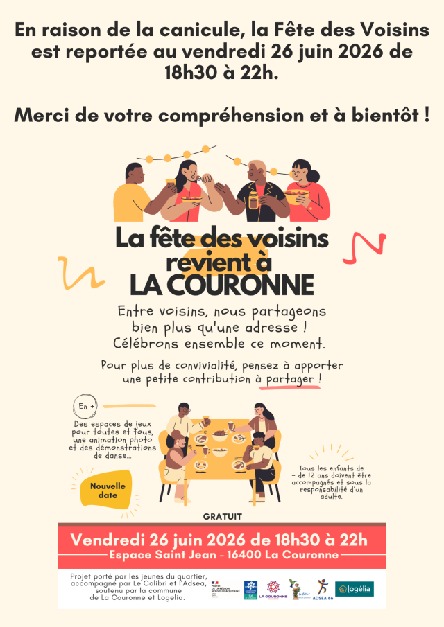 Affiche Fête des voisins 2026   Info report